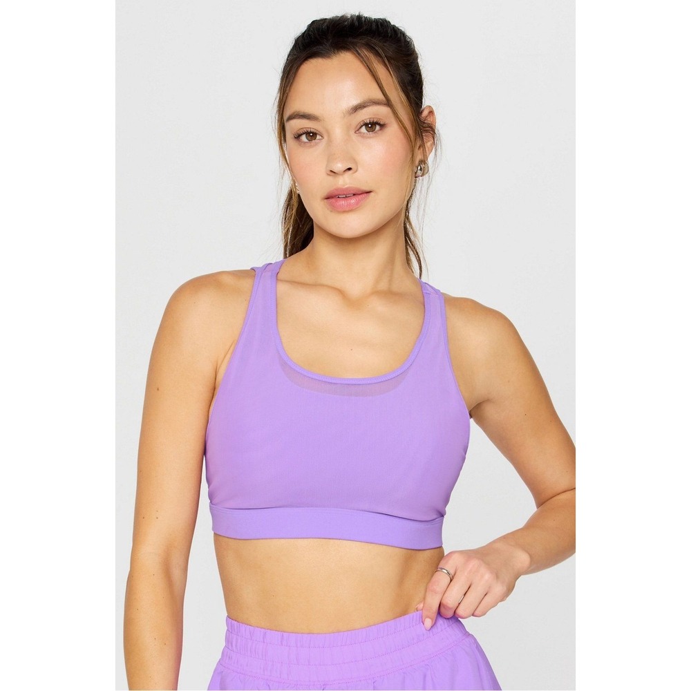Fabletics Principal High Impact Sports Bra Neon‎ Violet XL NWT